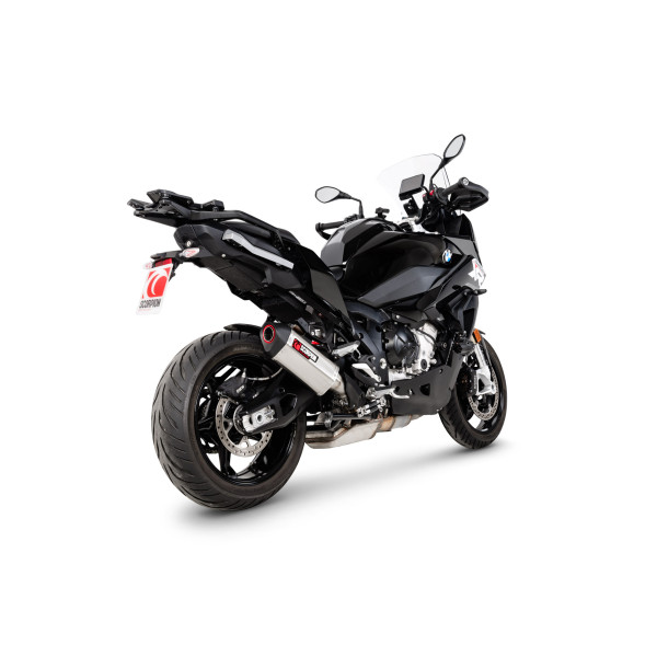 Scorpion Exhaust BMW S 1000 XR 2020 - 2024 Serket Parallel Slip-on Brushed Stainless Steel Sleeve